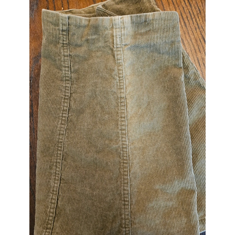 Wishlist Olive Green Corduroy Button Front Mini Skirt Womens Size Small S - Picture 5 of 9